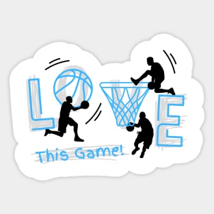 I Love This Game Sticker